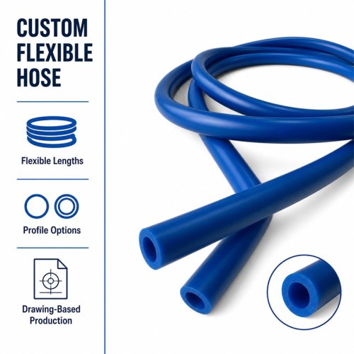 Custom Blue Silicone Coolant Hose for Liquid Cooling Systems
