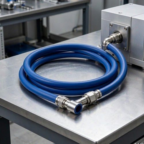 Custom Blue Silicone Coolant Hose for Liquid Cooling Systems