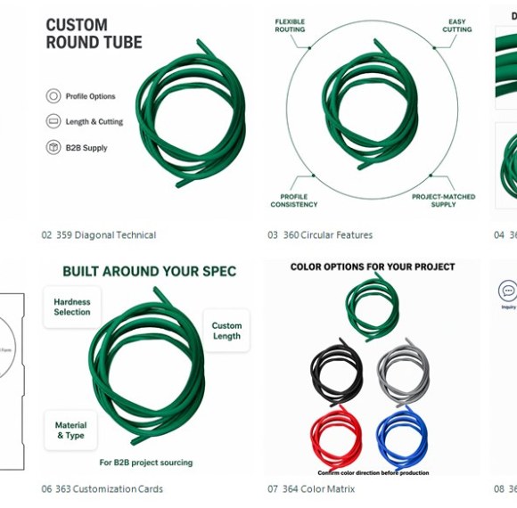 Custom Green Solid Silicone Round Cord for Sealing and Cushioning