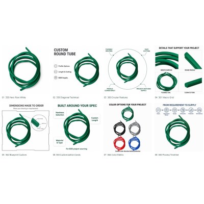 Custom Green Solid Silicone Round Cord for Sealing and Cushioning