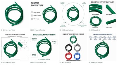Custom Green Solid Silicone Round Cord for Sealing and Cushioning