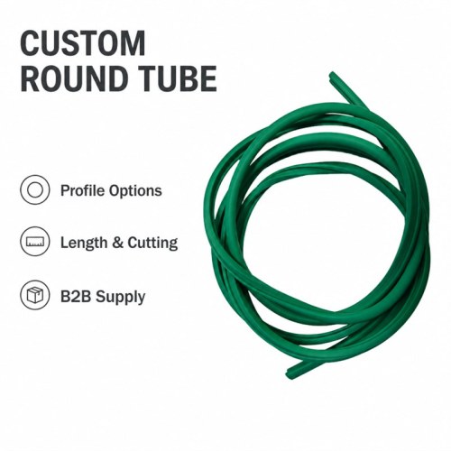 Custom Green Solid Silicone Round Cord for Sealing and Cushioning