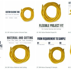Custom Yellow Silicone Round Cord for Flexible Sealing Applications