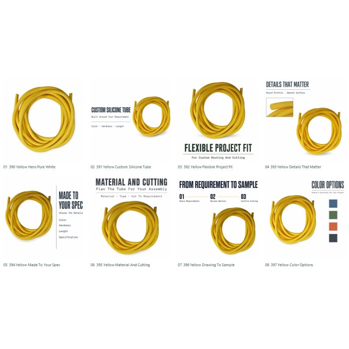 Custom Yellow Silicone Round Cord for Flexible Sealing Applications