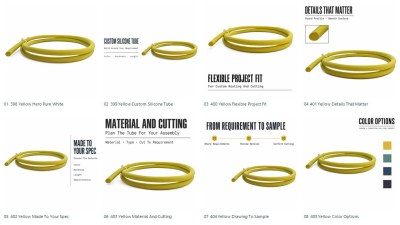 Custom Slim Yellow Silicone Tubing for Precision Dosing Pumps