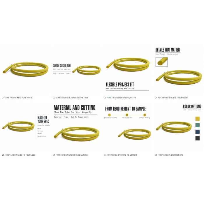 Custom Slim Yellow Silicone Tubing for Precision Dosing Pumps