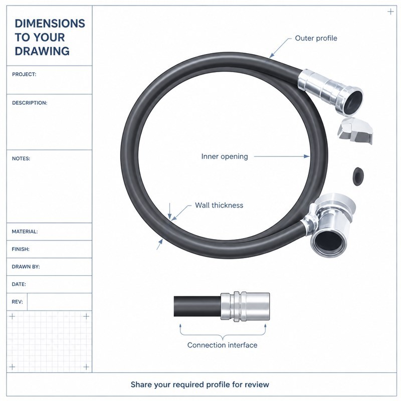 Custom Black EPDM Rubber Tubing for General Equipment Use application image