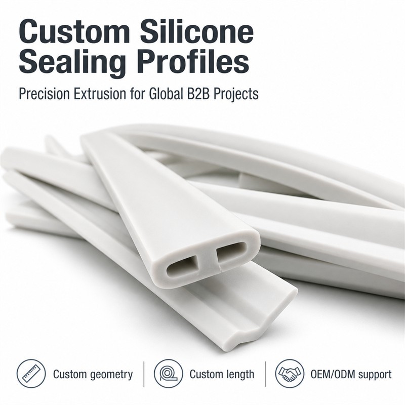 Silicone profile section and detail