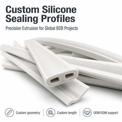 Custom Double-Cavity Silicone Sealing Profile for Equipment Enclosures