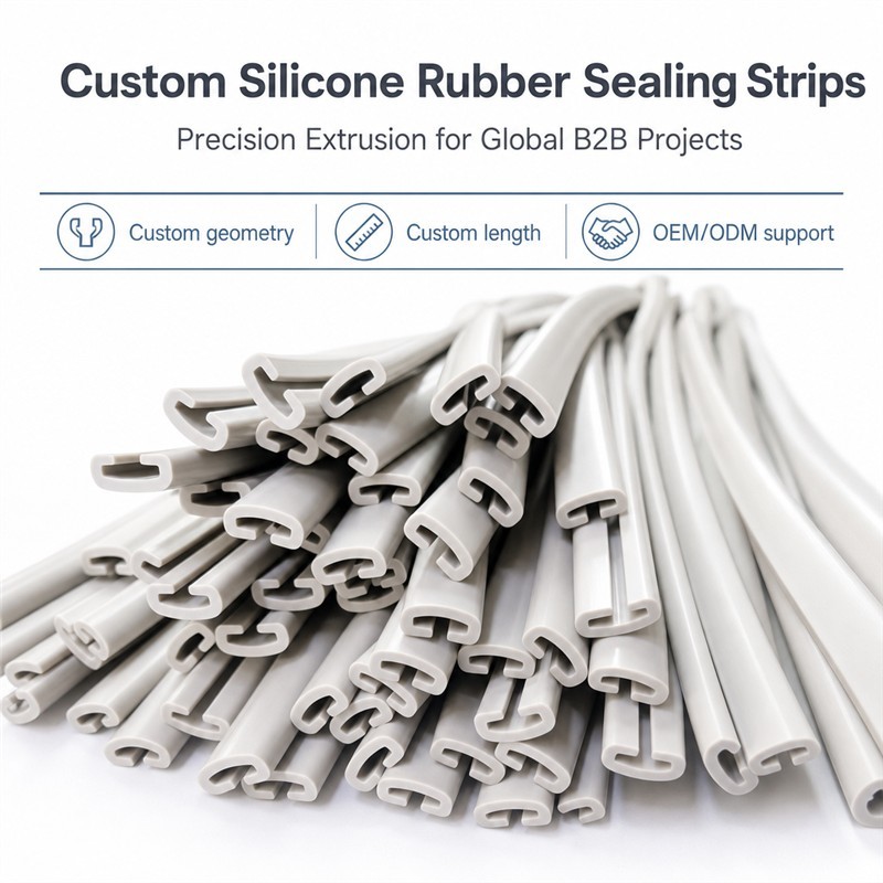 Silicone profile section and detail