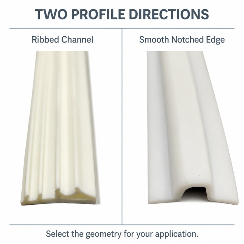 Custom silicone extrusion project view