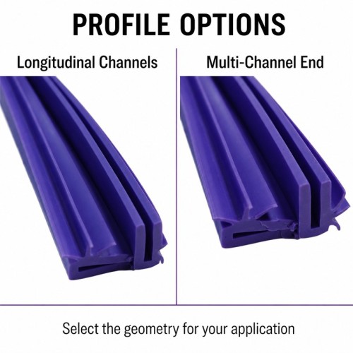 Custom Ribbed Silicone Extrusion for Lighting and Equipment Seals