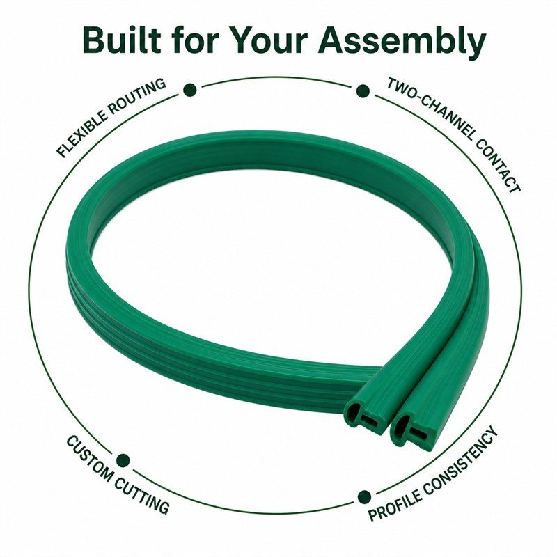 Custom silicone extrusion project view