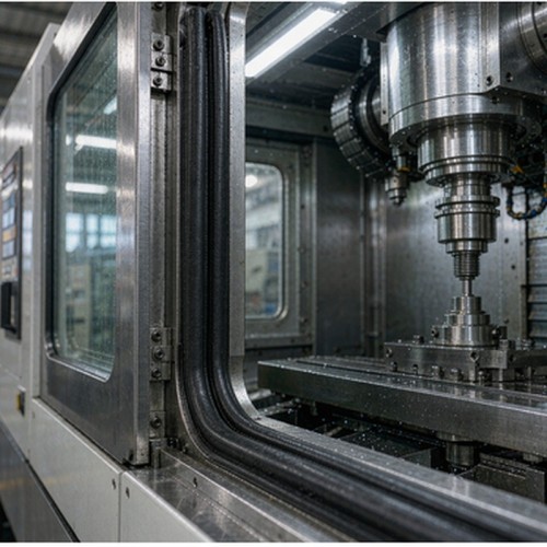 Custom Twin-Channel Silicone Sealing Profile for Inspection Panels