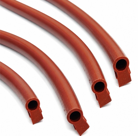 Custom Hollow Bulb Silicone Seal with Side Wing for Appliance Doors