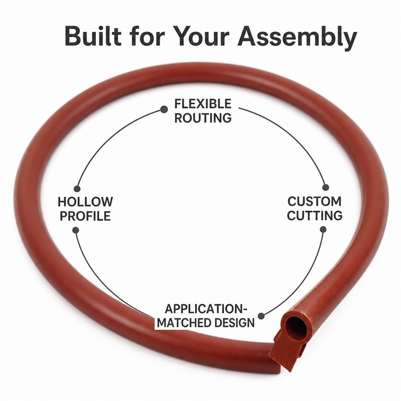 Custom silicone extrusion project view