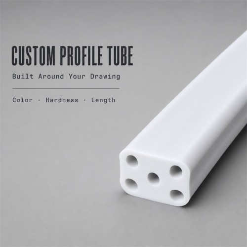 Custom Five-Hole Silicone Spacer Profile for Equipment Panels