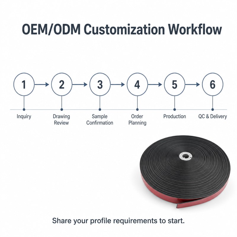 OEM and ODM customisation workflow from inquiry to QC and delivery
