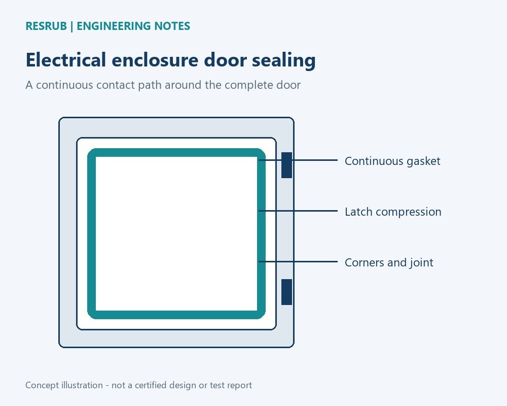 Electrical Enclosure Door Seals: Gap, Corners and OEM Validation