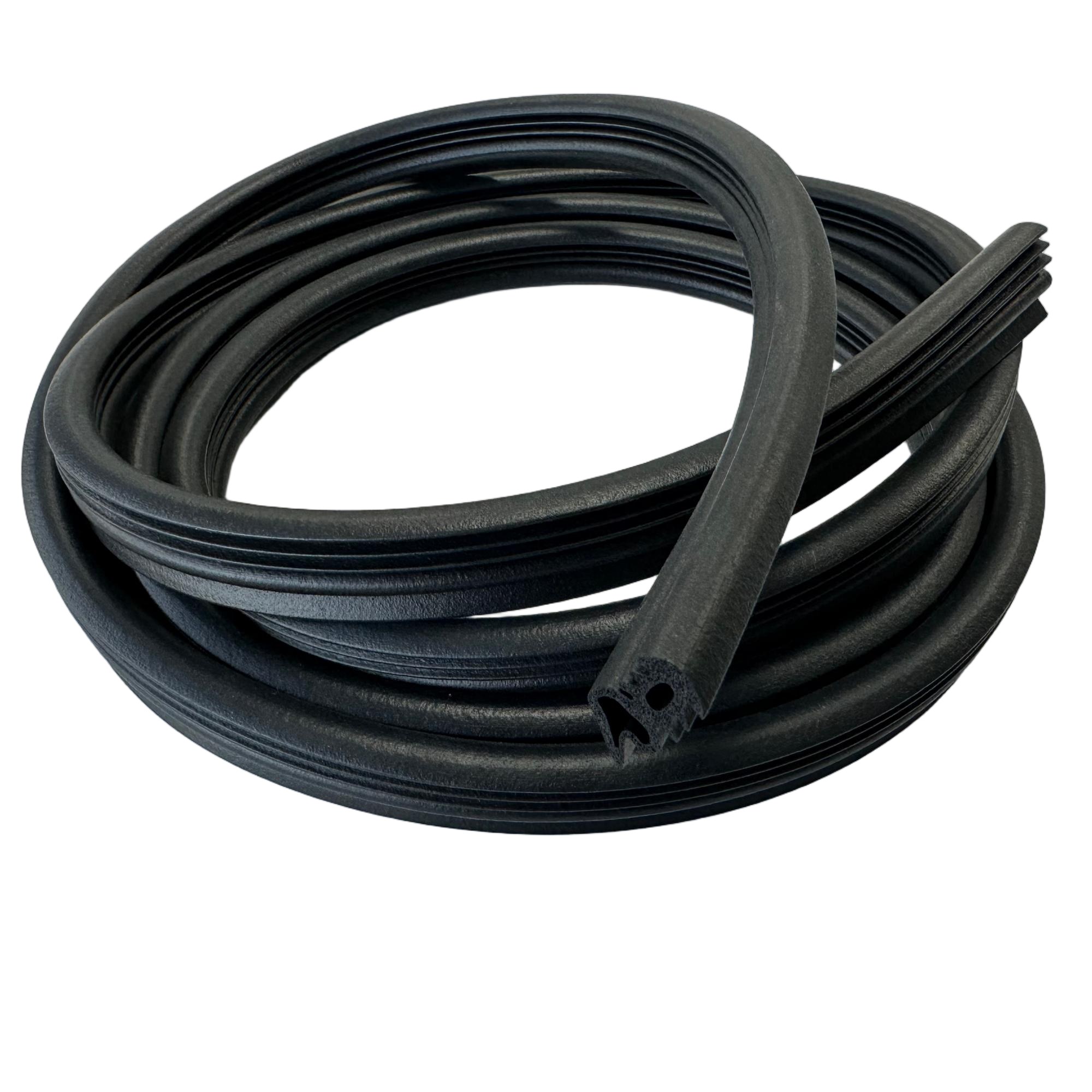 Range of custom rubber and silicone seals showing varying profiles for different appliance applications