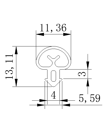 High-Performance Anti-Bacterial Rubber Seal for Medical Cabin Door Protection