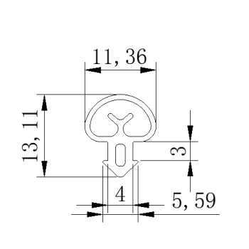 High-Performance Anti-Bacterial Rubber Seal for Medical Cabin Door Protection