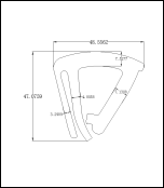Rubber Pad for Golf Cart Windshield Clip