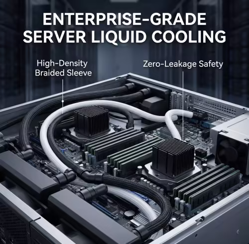 High-Performance Flexible Rubber Braided Hoses for CPU Cooling