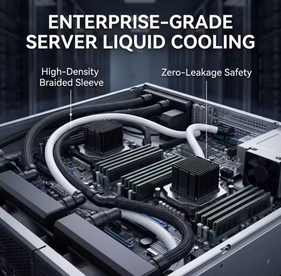 High-Performance Flexible Rubber Braided Hoses for CPU Cooling