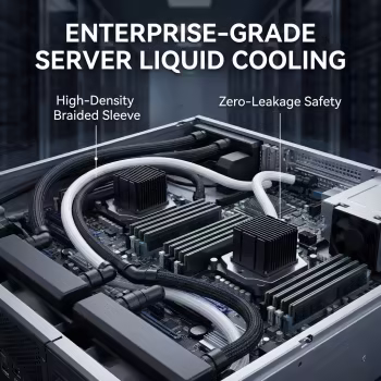 High-Performance Flexible Rubber Braided Hoses for CPU Cooling