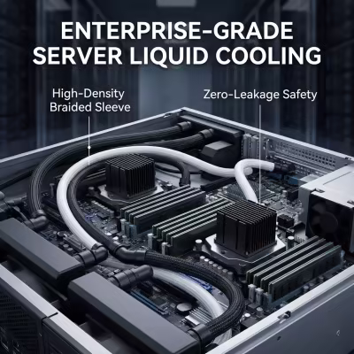 High-Performance Flexible Rubber Braided Hoses for CPU Cooling