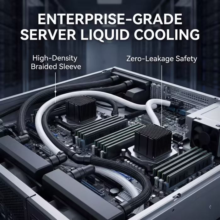 High-Performance Flexible Rubber Braided Hoses for CPU Cooling
