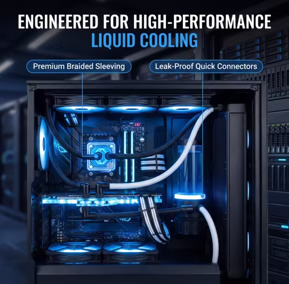 Easy-to-Install Chemical-Resistant Rubber Hose for Long-Lasting Liquid Cooling Maintenance