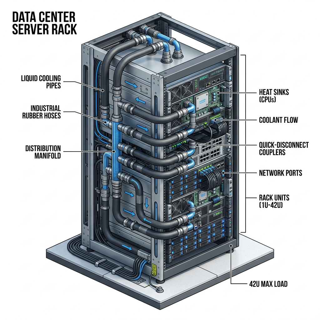 Server Liquid Cooling Pipe Solution