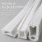 White flexible silicone extruded profiles / silicone tubing / flexible silicone strips