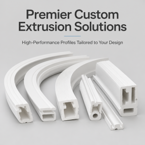 White flexible silicone extruded profiles / silicone tubing / flexible silicone strips