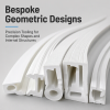 White flexible silicone extruded profiles / silicone tubing / flexible silicone strips