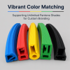 White flexible silicone extruded profiles / silicone tubing / flexible silicone strips