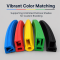 White flexible silicone extruded profiles / silicone tubing / flexible silicone strips
