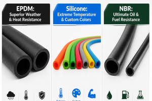 EPDM vs Silicone vs NBR Hose: Which One Do You Need?