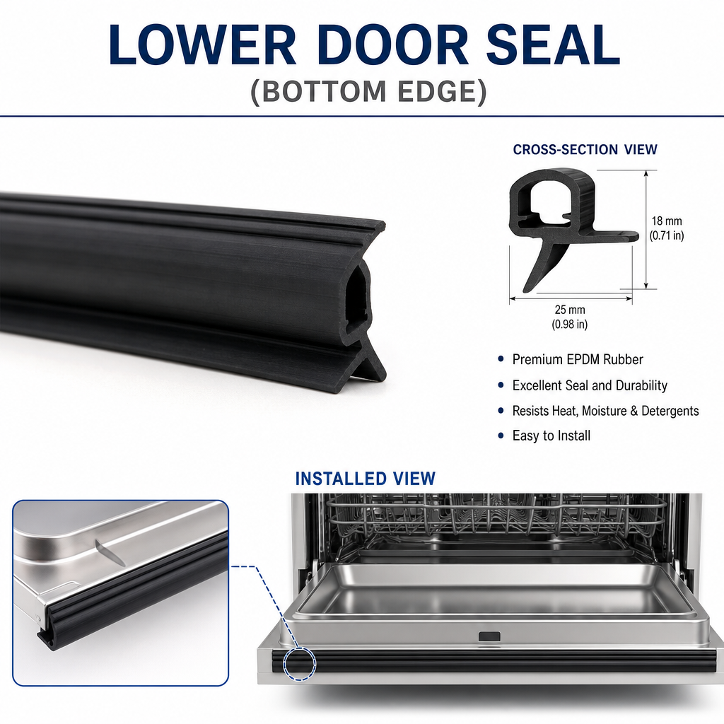 Dishwasher seals