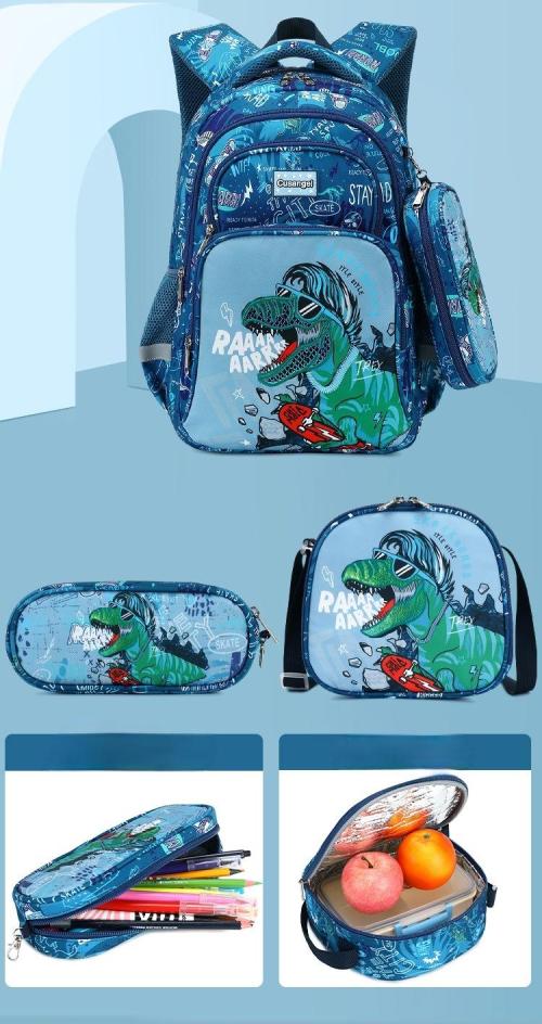 Customized primary school backpacks for children in grades 3-6 can be customized with logos and patterns