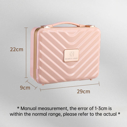 FKADI professional makeup bag with large capacity and high-end design, featuring a LED smart mirror for portable use anytime