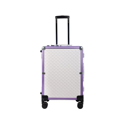 Personalized broken-resistant Cosmetic Luggage with hidden foot stand/ Makeup storage case with removable compartments for baber