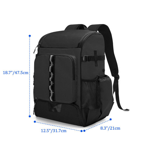 Factory Customized Backpack Polyester Waterproof Fabric Baseball Bag Professional Sports Bag