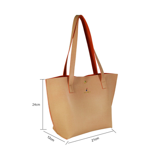 Custom plant tanned soft leather cross print PU leather Tote bag