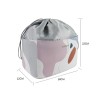 Drawstring Bucket Makeup Bag - Waterproof, Portable Cosmetic Organizer for Travel & Salons