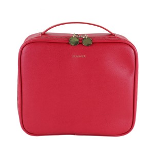 PU Leather Makeup Bag - Waterproof, Lightweight & Customizable Cosmetic Organizer for Salons