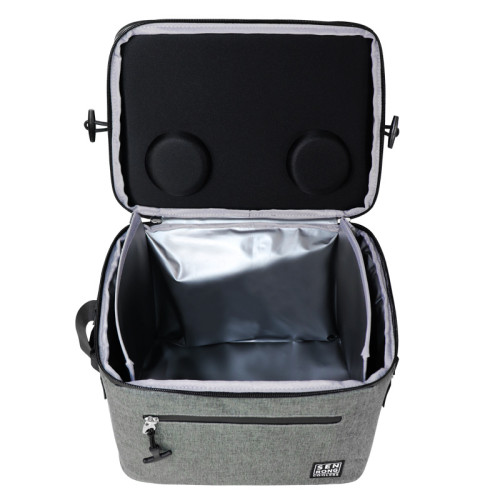 Customized compressible folding storage basket cationic cold bag eva cup holder Ice bag casual camping bag