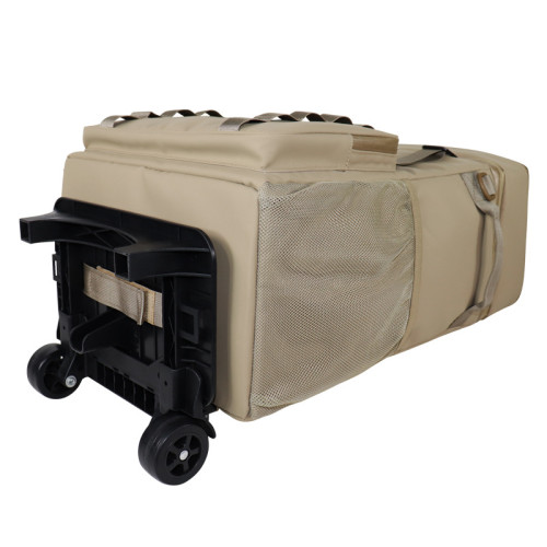 Custom detachable backpack cooler rod bag short distance tug bag universal wheel roller travel bag